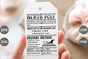 North pole delivery tag SVG Bundle,, an Object Graphic by Cut File (Thumbnail 2 of 5)