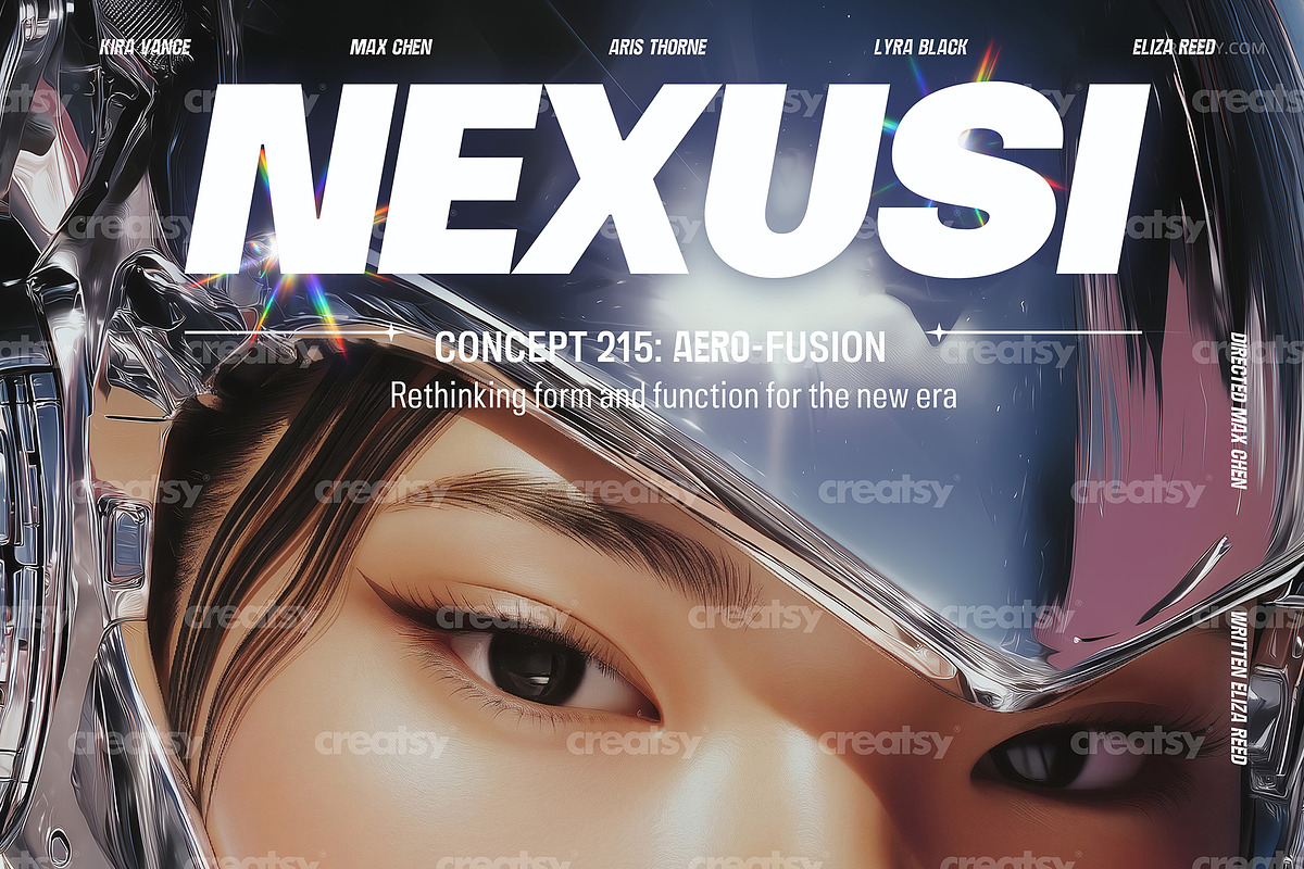 Future Aero Fusion Poster Template, a Poster Template by creatsy5 (Photo 3 of 4)