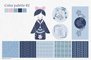 Japanese kokeshi doll clipart, an Object Graphic by Tatyana_Zenartist (Thumbnail 6 of 12)