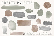 Pretty Palette PS Watercolor Brushes, a Brush Add-On by Chelsea Bromley (Thumbnail 3 of 4)