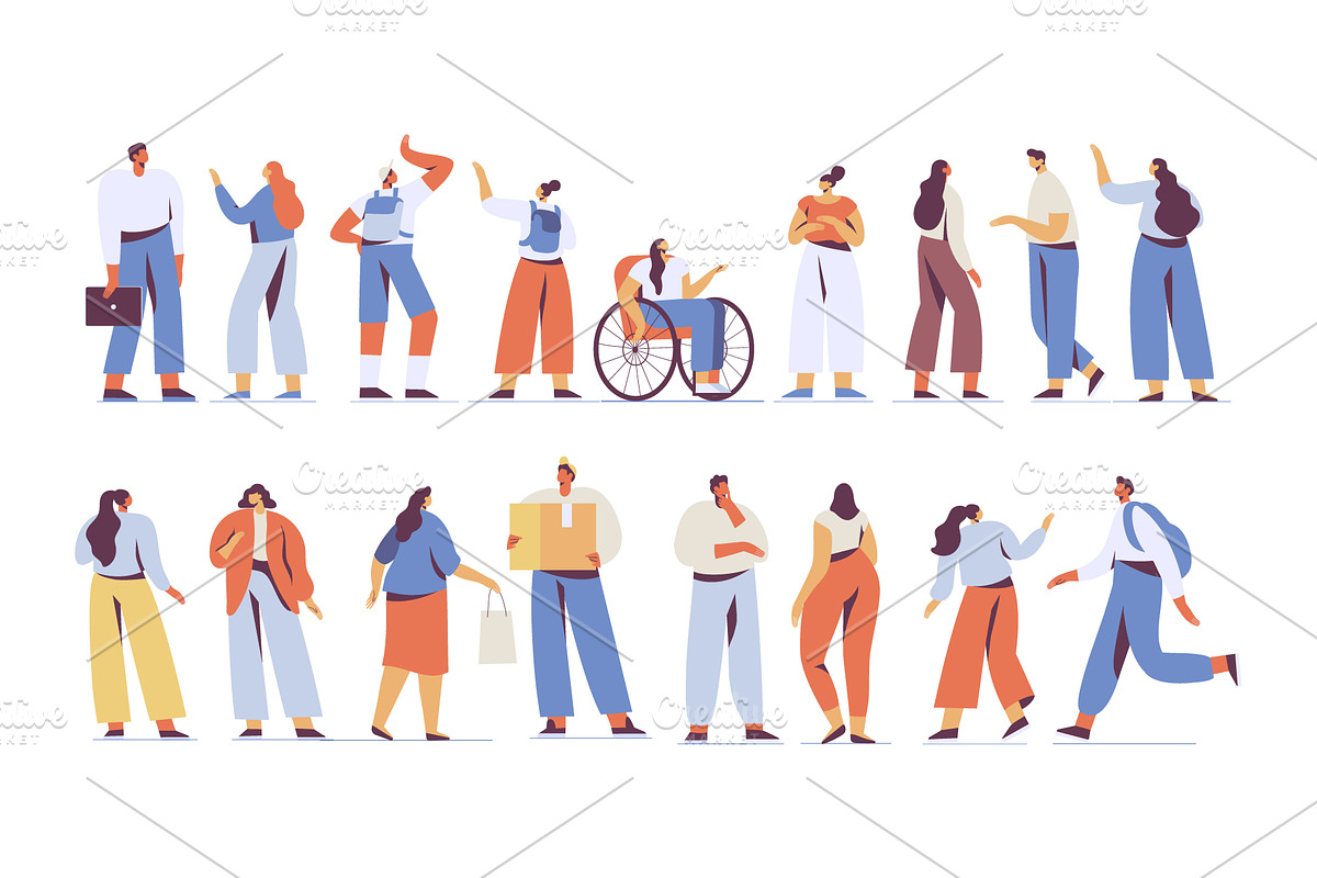 Vector People 200+ Bundle, a Person Illustration by Vector_Art (Photo 3 of 28)