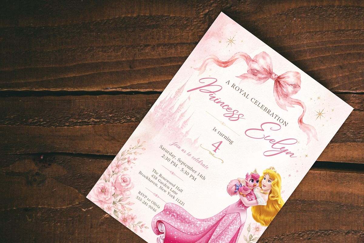Princess birthday invitation, an Invitation Template by heynomi (Photo 9 of 19)