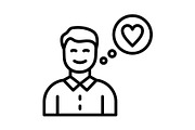 Love Line Icon, an Icon by Pexelpy (Thumbnail 1 of 2)