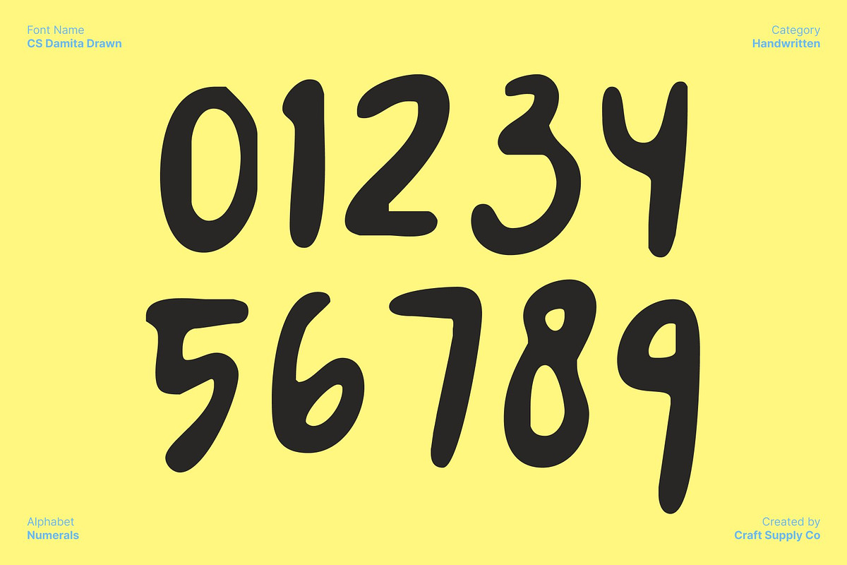 CS Damita Drawn, a Handwritten Font by Craft Supply Co. (Photo 4 of 8)