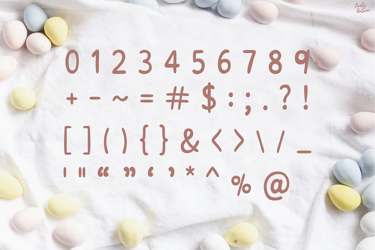 Easter Sunshine | Handwriting Font, a Handwritten Font by LivelyAutumn11.11 (Photo 3 of 5)