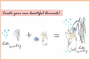 Watercolor Wreath & Woodland Friends, an Illustration by VianneArt (Thumbnail 3 of 5)