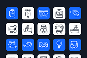 Transportation Doodle Icon Set, a Duotone Icon by Brickclay (Thumbnail 7 of 7)