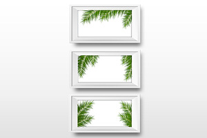 Palm Leaves Template For Banners