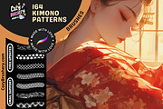 Procreate Japanese Kimono Brushes, a Brush Add-On by Cozy Brushery (Thumbnail 1 of 5)