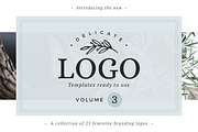 25 Delicate Feminine Logos - Vol 3, a Branding & Logo Template by Davide Bassu (Thumbnail 1 of 6)
