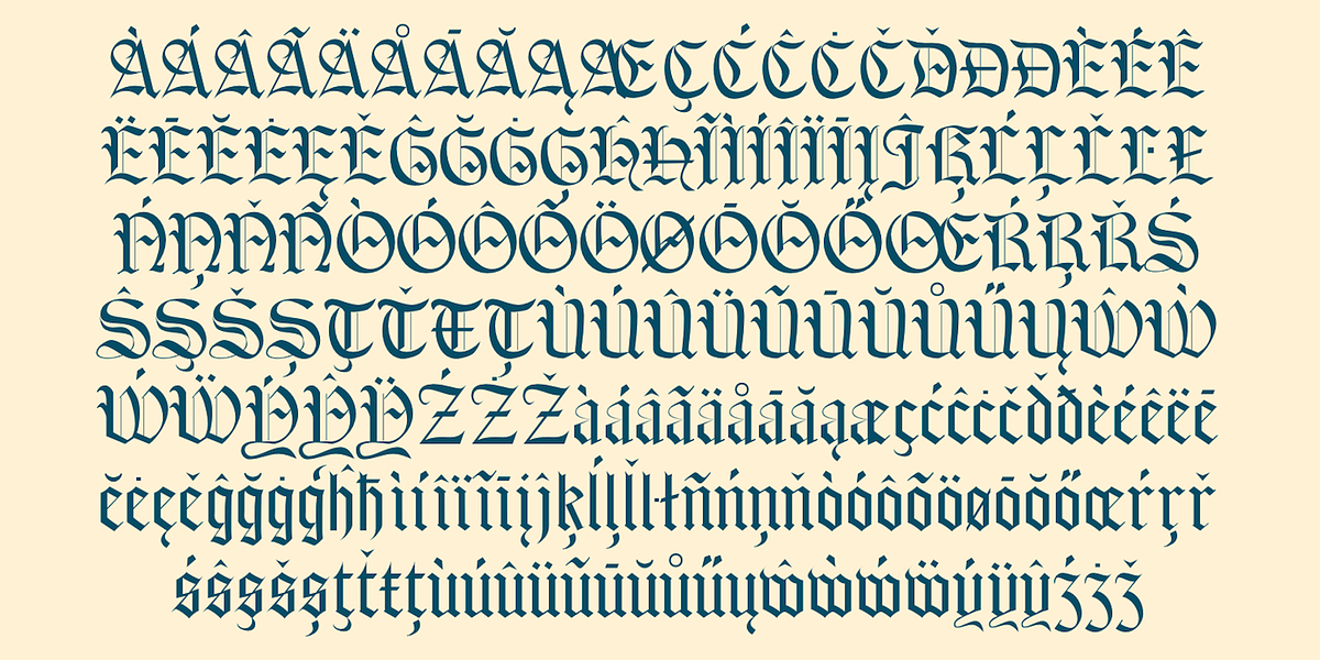 IanSegoe, a Blackletter Font by Ingrimayne Type (Photo 8 of 8)