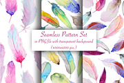 Watercolor feather set, an Illustration by IvanFet (Thumbnail 4 of 4)