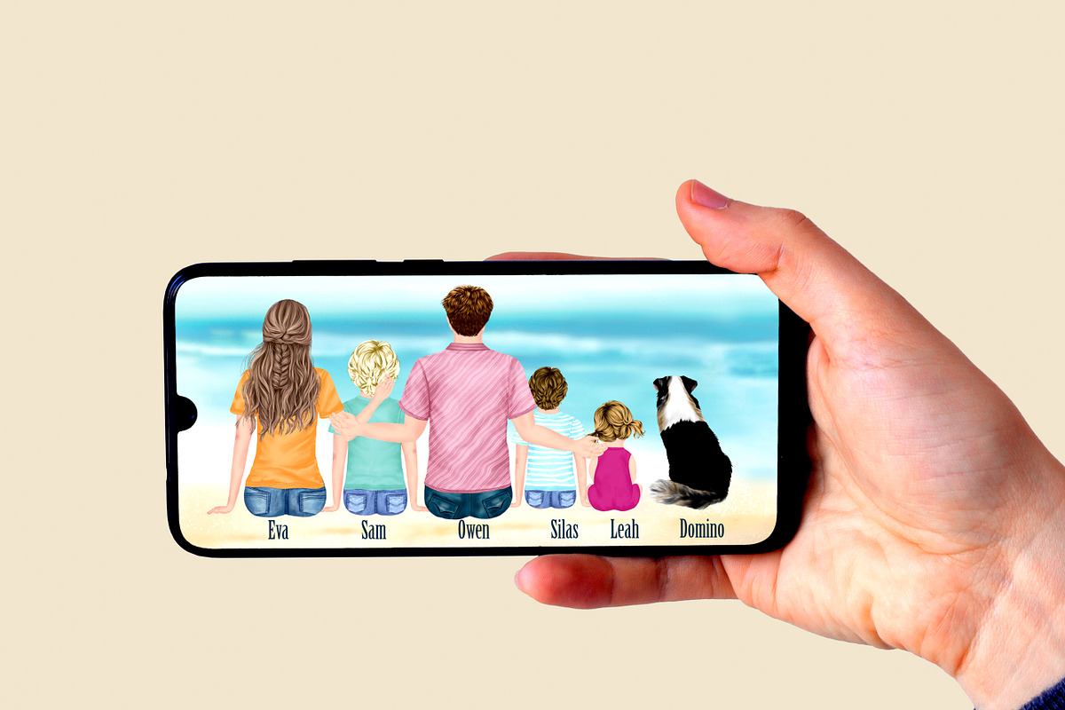 Family Clip Art,Custom Family Png, an Illustration by chilipapers (Photo 7 of 10)