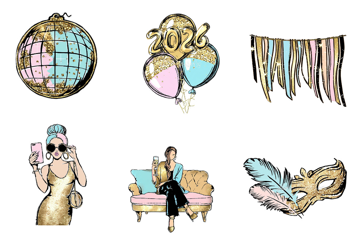 valentine clipart, an Illustration by CreationArt (Photo 3 of 7)