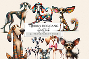 QUIRKY AND WHIMSICAL DOGS CLIPART, an Animal Illustration by Daring Digies (Thumbnail 7 of 8)