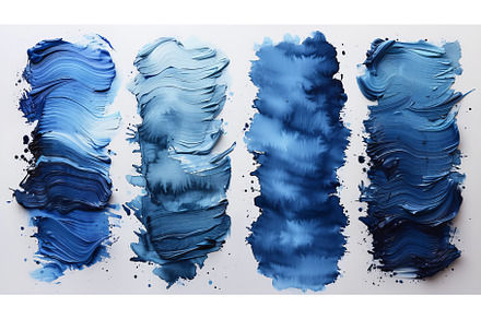 Abstract Blue brushstrokes painted, a Background Photo by ZinetroN
