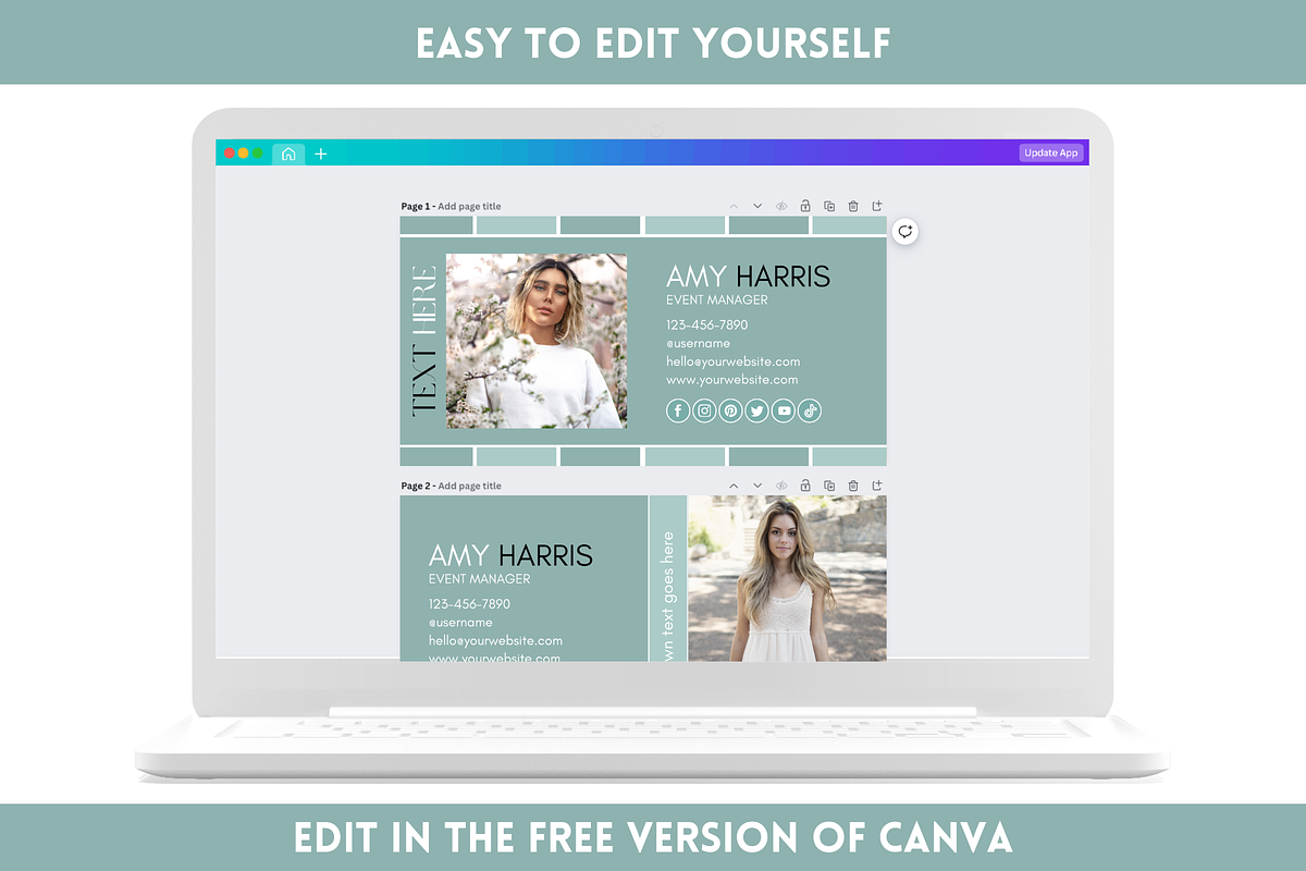 Canva Email Signature Bundle, an Email Template by SunshineStudioBoutique (Photo 8 of 9)