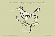 Vector Ink Calligraphy Brushes, a Brush Add-On by Komet & Flicker (Thumbnail 10 of 12)