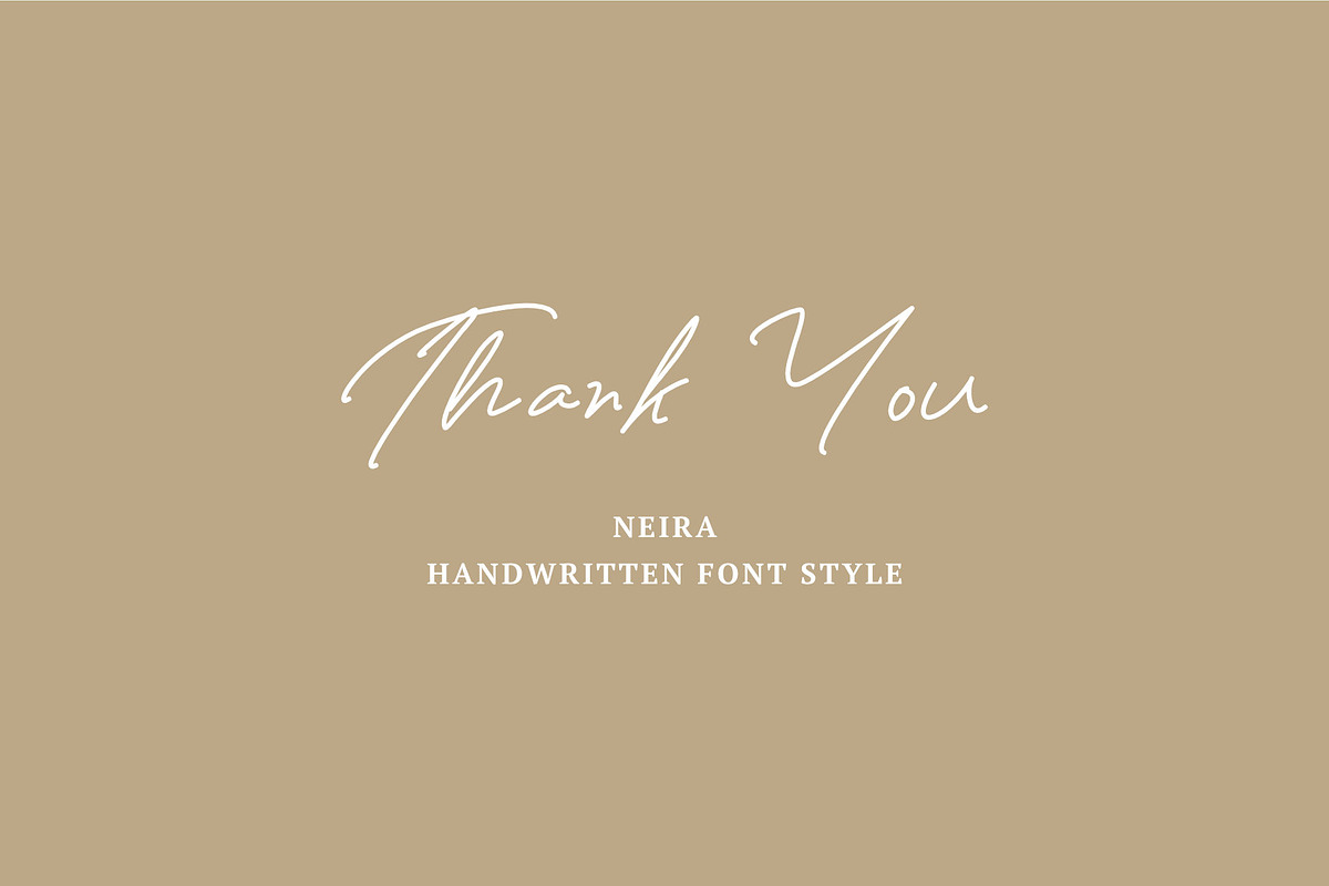 Neira - realistic handwritten font, a Handwritten Font by FTLY (Photo 3 of 4)