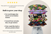 Abstract Blooming Floral Patterns, a Pattern Graphic by Ninterints (Thumbnail 3 of 16)