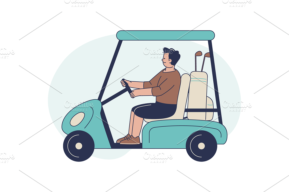 Golf Tournament Illustration, an Object Graphic by Jump Studio (Photo 12 of 12)