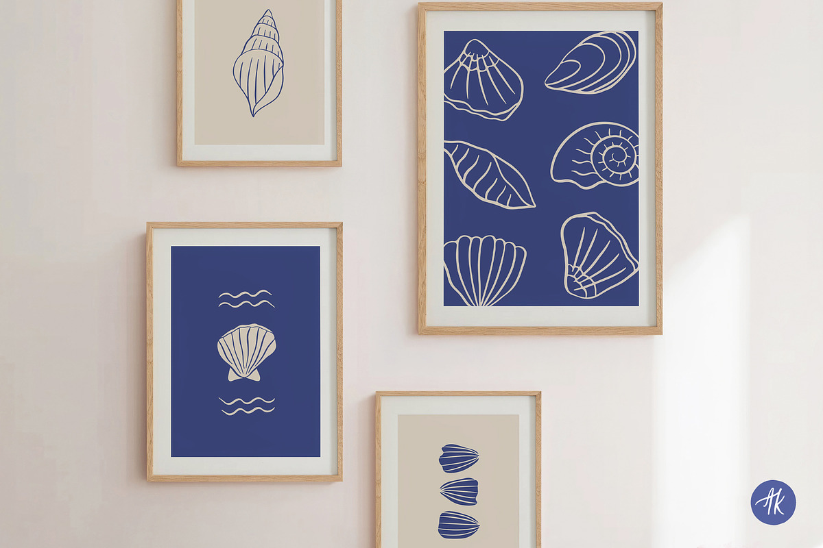 Sea Lover Hand Drawn Wall Art Set, a Graphic by Alena Koval (Photo 12 of 23)