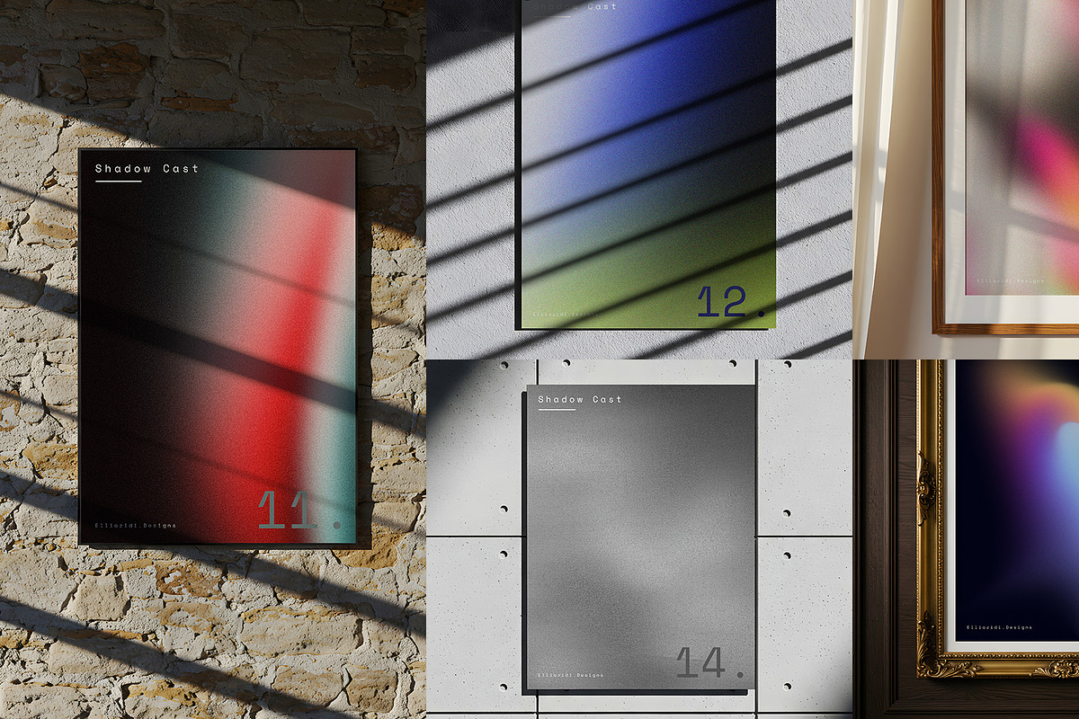 Shadow Cast - 20 Frame Posters, an Advertising Mockup by elliazidi.designs (Photo 6 of 6)
