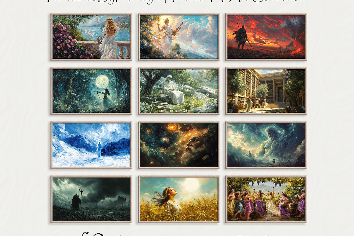 Frame TV Art Greek Gods Bundle of 50, a Wallpaper Photo by PrintablesByFranklyn (Photo 2 of 13)
