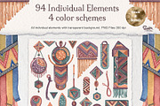 The Beads watercolor illustration, an Illustration by Soir Creative (Thumbnail 8 of 8)