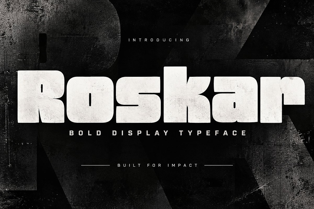 Roskar, a Slab Serif Font by Wow Magic (Photo 1 of 5)