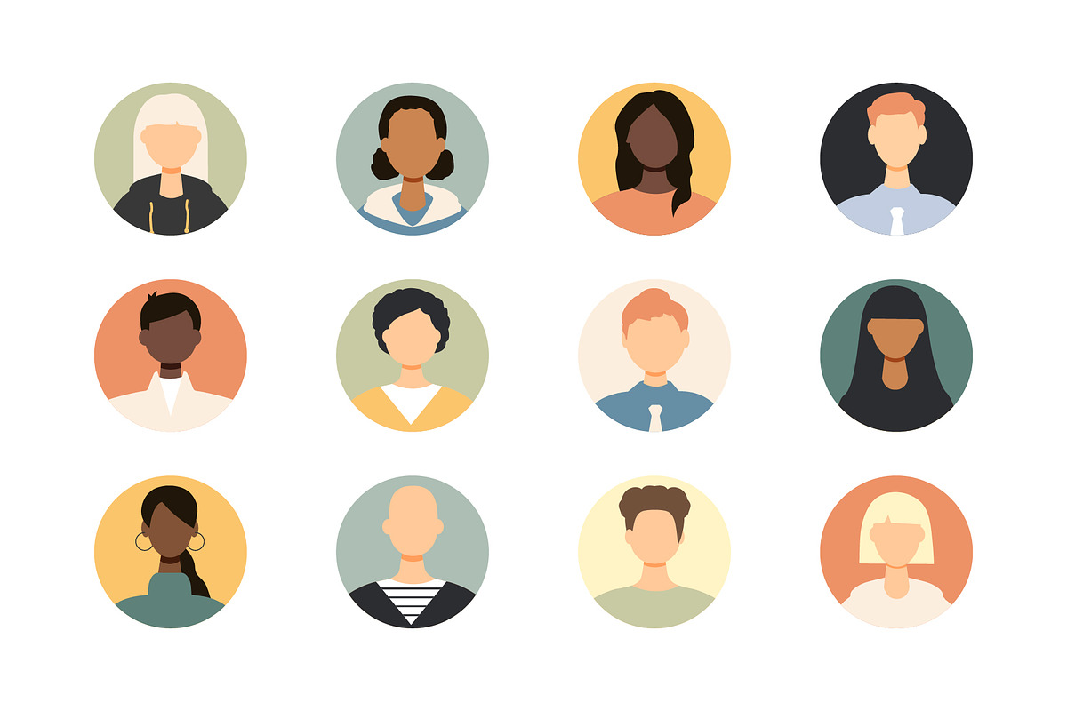 42 people avatars, a Person Illustration by Stafeeva (Photo 2 of 5)