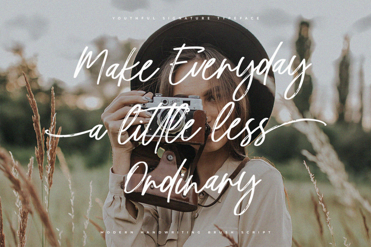Youthful | Signature Script Font, a Script Font by Pentagonistudio (Photo 6 of 11)