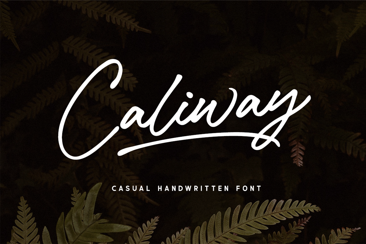 Caliway Casual Handwritten Font, a Script Font by Letteralle Studios (Photo 1 of 9)