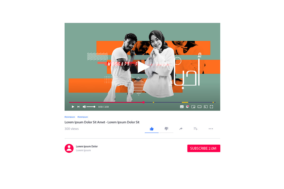 Colorful Stripes Social Media Design, a Social Media Template by Yeba S (Photo 3 of 6)
