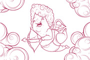 Funny Little Cupid in the Clouds, an Illustration by yuanden graphics (Thumbnail 1 of 3)