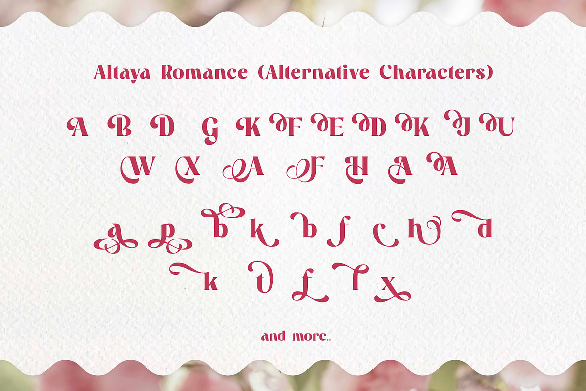 Altaya Romance | Romantic Display, a Serif Font by Ekahermawan (Photo 13 of 15)