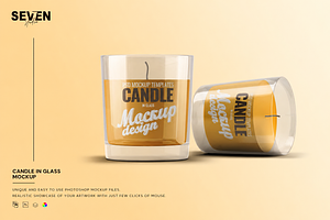 Scented Candle Mock-up, an Advertising Mockup by Se٧enStudio