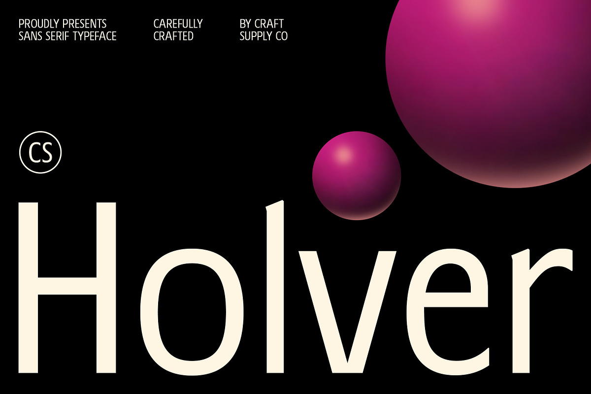CS Holver – Contemporary Font, a Sans Serif Font by Craft Supply Co. (Photo 1 of 8)