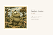 Feelings Monsters Clip Art, 20, an Education Illustration by LanternkinStudio (Thumbnail 11 of 13)