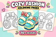 Cozy Fashion Coloring Pages #1, a Decorative Illustration by Inkivelle Studio (Thumbnail 1 of 3)