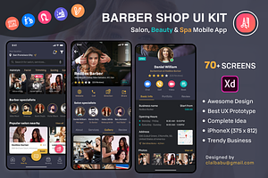 Barber & Salon UI Kit