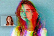 Glitch Photoshop Action, an Action Add-On by Vatdesign (Thumbnail 3 of 4)