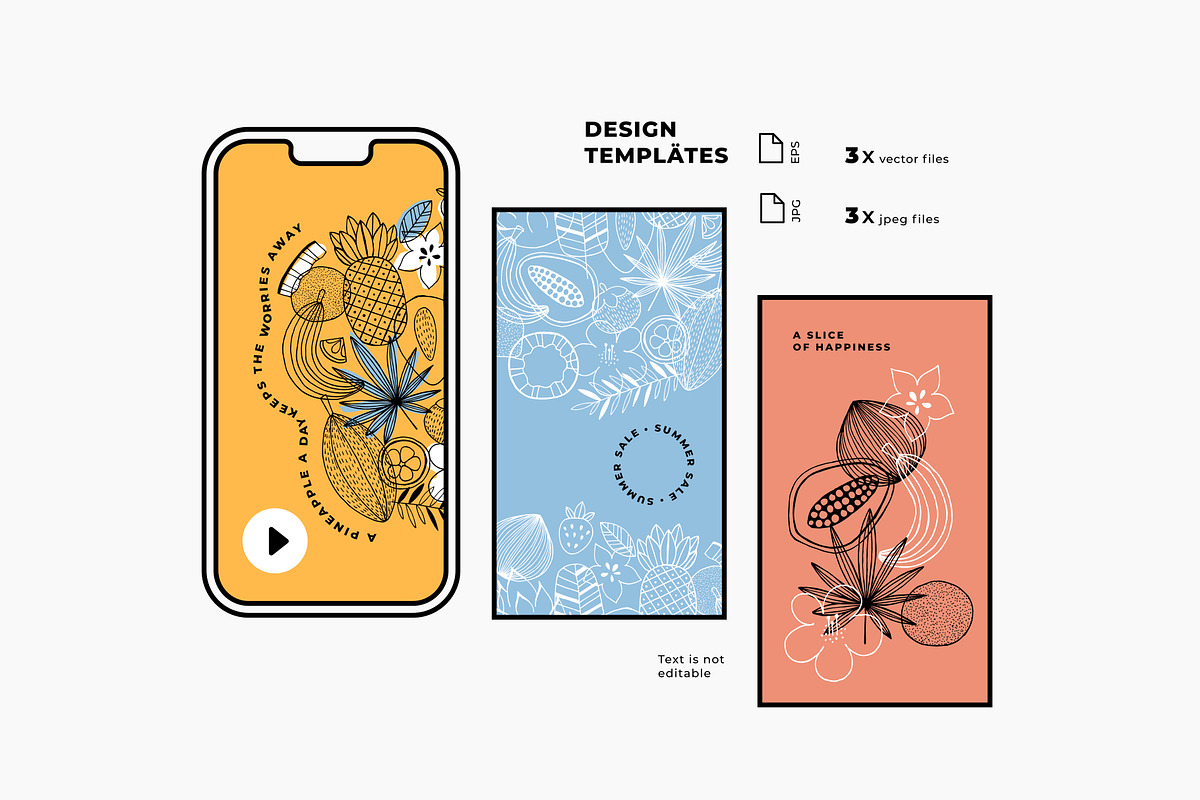 Tropical fruit illustrations, a Decorative Illustration by adehoidar (Photo 5 of 6)