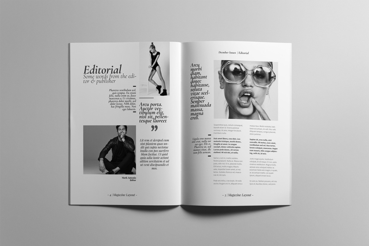 The Best Magazine Layout Design, a Magazine Template by Swayang (Photo 2 of 18)