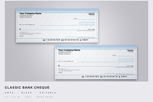 Bank Cheque Template