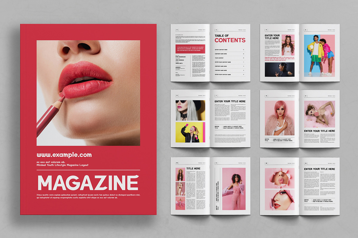 Minimalist Magazine Layout, a Magazine Template by ContestDesign (Photo 1 of 3)