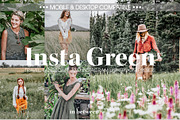 Insta Green Lightroom Mobile Presets, an Action Add-On by in between details (Thumbnail 1 of 17)