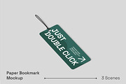 Paper Bookmark Mockup, a Merchandise Mockup by renderstockmarket (Thumbnail 1 of 4)