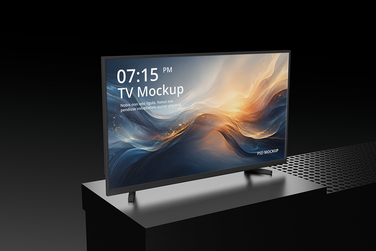 Smart TV Mockup for Digital Screen, a Mac Mockup by My Code Std (Photo 3 of 5)