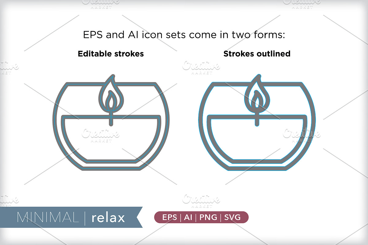 Minimal relaxation icons, an Outline Icon by Picture Window (Photo 3 of 5)